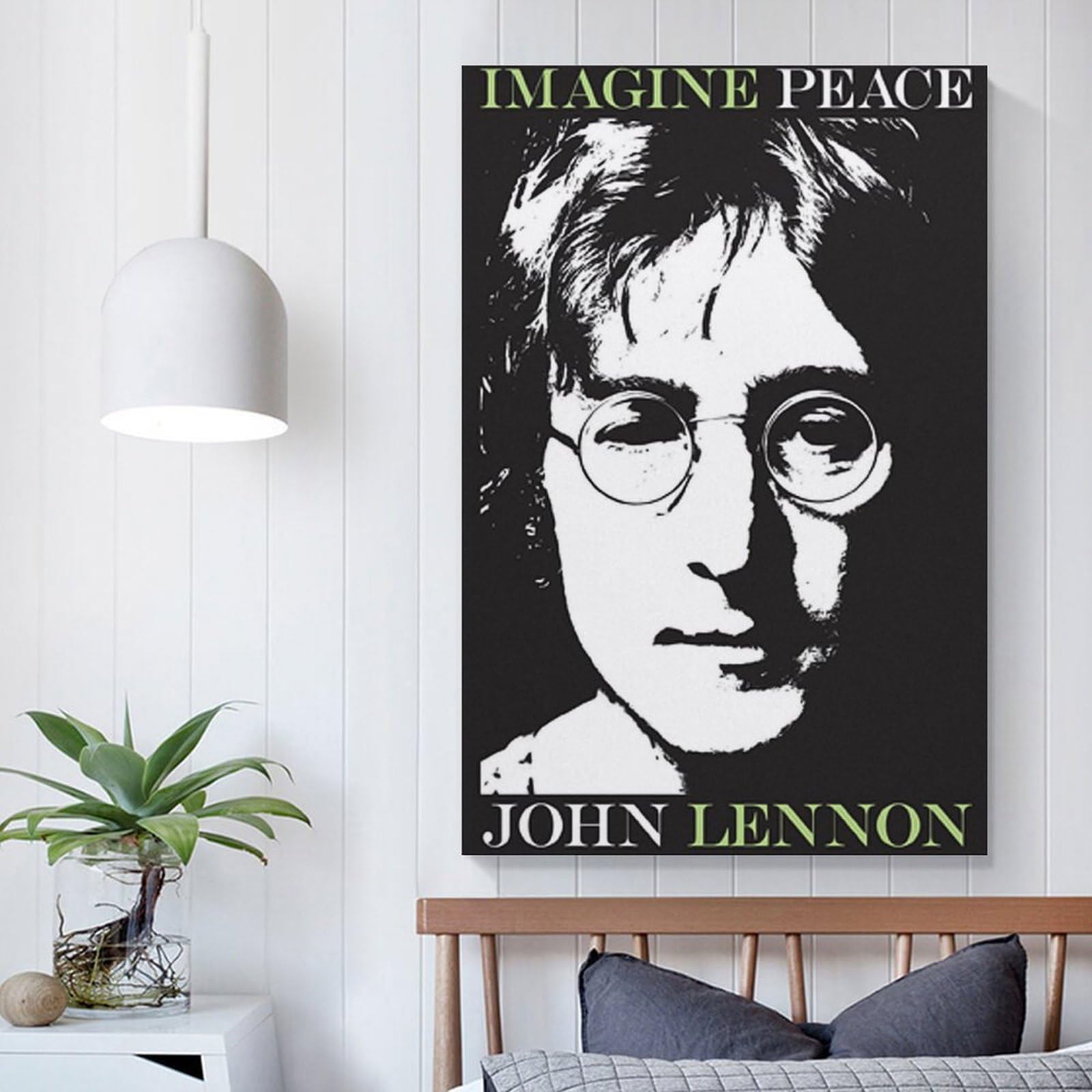 Amazon.co.jp: ジョン・レノン壁飾り 印刷 ポスター キャンバス